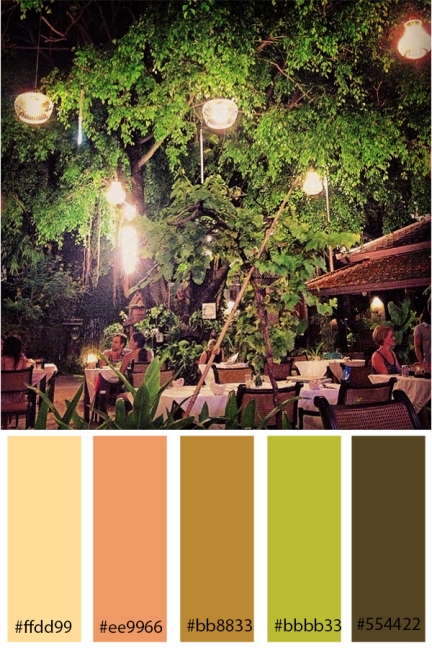 Colour Inspiration - Samui Water Oasis Restaurant